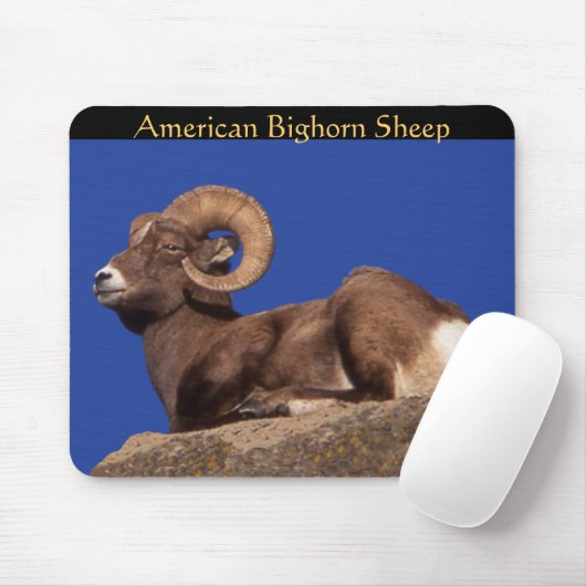 Amerikaanse dikhoornschaap Mousepad Muismat (Met muis)