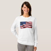 Amerikaanse dikkoppen met lange mouwen t-shirt (Voorkant volledig)
