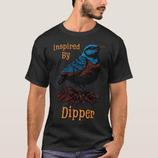 Amerikaanse dipper vogel t-shirt
