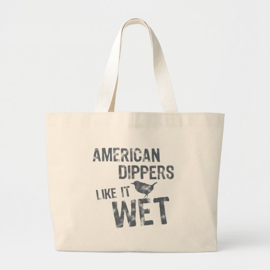 Amerikaanse dippers houden ervan grote tote bag (Voorkant)