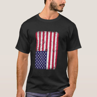Amerikaanse Distressed Flag Amerikaanse vlag T-shirt