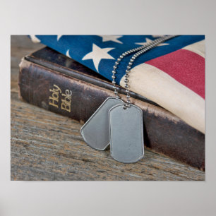 Amerikaanse Dog Tags Poster