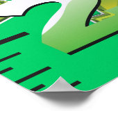 Amerikaanse dollaire groeigrafiek. poster (Hoek)