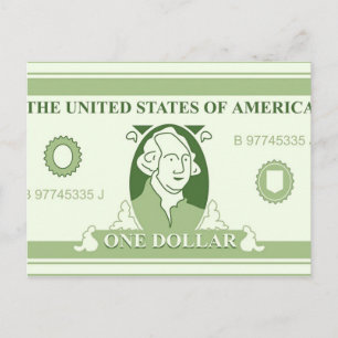 Amerikaanse dollar briefkaart