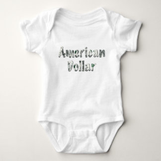 Amerikaanse Dollar Geld Typografie – Schattige Bab Romper