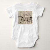 Amerikaanse Dollar Geld Typografie – Schattige Bab Romper (Achterkant)