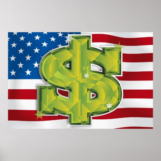Amerikaanse dollar poster (Voorkant)