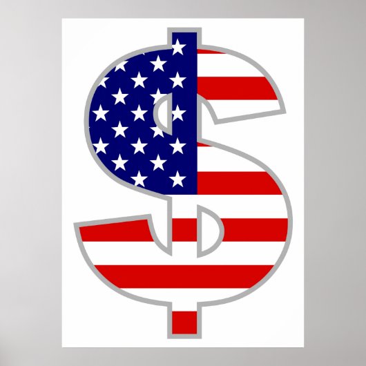 Amerikaanse dollar poster (Voorkant)