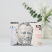 Amerikaanse dollars briefkaart (Staand voorkant)