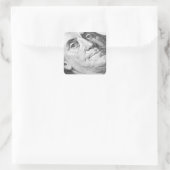 Amerikaanse dollars vierkante sticker (Tas)