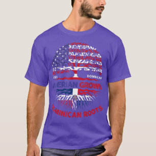 Amerikaanse Dominicaanse Roots Dominica Flag VS F T-shirt