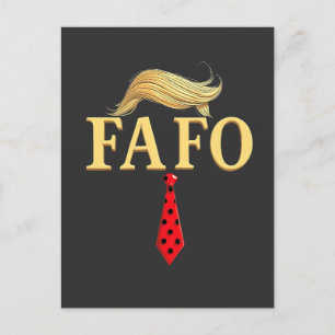 Amerikaanse Donald Trump FAFO USA Vlag Patriottisc Briefkaart