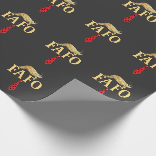 Amerikaanse Donald Trump FAFO USA Vlag Patriottisc Cadeaupapier (Hoek)