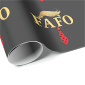 Amerikaanse Donald Trump FAFO USA Vlag Patriottisc Cadeaupapier (Rol Hoek)