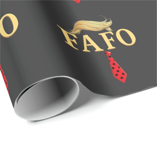 Amerikaanse Donald Trump FAFO USA Vlag Patriottisc Cadeaupapier (Rol Hoek)