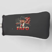 Amerikaanse Donald Trump FAFO USA Vlag Patriottisc Golfheadcover (Voorkant)
