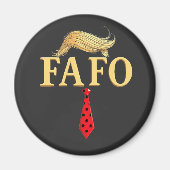 Amerikaanse Donald Trump FAFO USA Vlag Patriottisc Magneet (Voorkant)