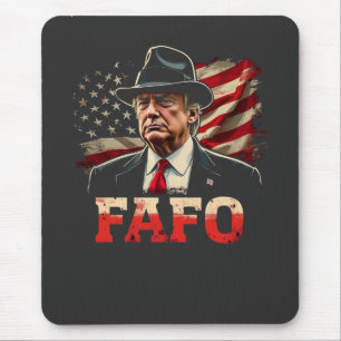 Amerikaanse Donald Trump FAFO USA Vlag Patriottisc Muismat