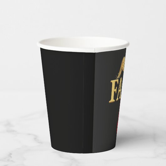 Amerikaanse Donald Trump FAFO USA Vlag Patriottisc Papieren Bekers (Rechts)