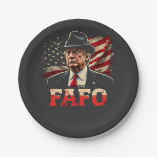 Amerikaanse Donald Trump FAFO USA Vlag Patriottisc Papieren Bordje