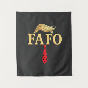Amerikaanse Donald Trump FAFO USA Vlag Patriottisc Wandkleed