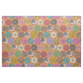 amerikaanse donuts sinaasappel stof (Fat Quarter)