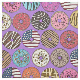 amerikaanse donuts violet stof