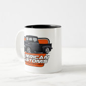 Amerikaanse douane F100 Tweekleurige Koffiemok (Voorkant links)