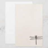 Amerikaanse dragonfly-Sjabloon Briefpapier (Voorkant / Achterkant)