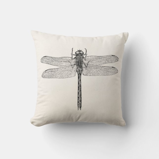  Amerikaanse dragonfly-Sjabloon Kussen (Voorkant)