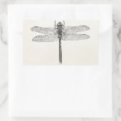  Amerikaanse dragonfly-Sjabloon Rechthoekige Sticker (Tas)