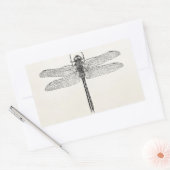  Amerikaanse dragonfly-Sjabloon Rechthoekige Sticker (Envelop)