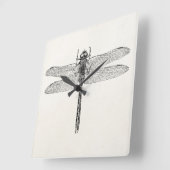  Amerikaanse dragonfly-Sjabloon Vierkante Klok (Hoek)