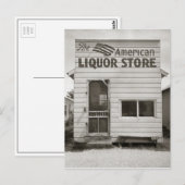 Amerikaanse Drankwinkel, 1943 Briefkaart (Voorkant / Achterkant)
