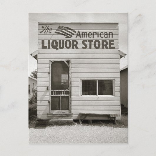 Amerikaanse Drankwinkel, 1943 Briefkaart (Voorkant)