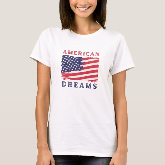 Amerikaanse dromen t-shirt (Voorkant)