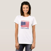Amerikaanse dromen t-shirt (Voorkant volledig)