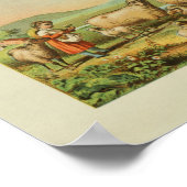 Amerikaanse drukkerij op boerderij poster (Hoek)