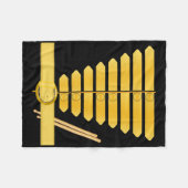 Amerikaanse Drum Major Kostuum Marching Band Unifo Fleece Deken (Voorkant (Horizontaal))