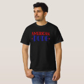 Amerikaanse dude t-shirt (Voorkant volledig)