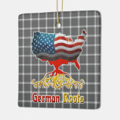 Amerikaanse Duitse rots Keramisch Ornament (Links)