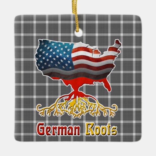 Amerikaanse Duitse rots Keramisch Ornament (Voorkant)