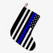 Amerikaanse dunne blauwe lijn kleine kerstsok (Voorkant (Hangend))