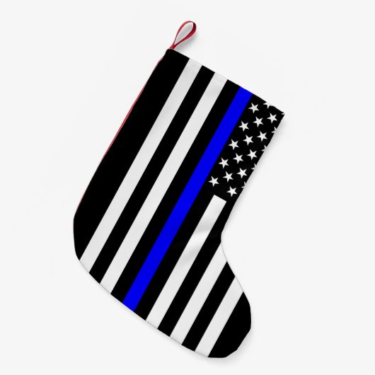 Amerikaanse dunne blauwe lijn kleine kerstsok (Voorkant (Hangend))