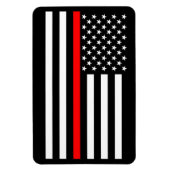 Amerikaanse dunne rode lijn magneet (Verticaal)