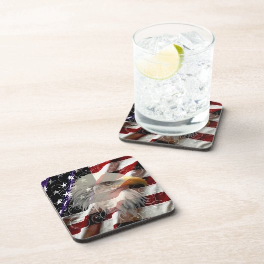 Amerikaanse Eagle Flag Onderzetters (Rechterzijde)