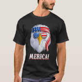 Amerikaanse Eagle Merica Mannen Vrouwen Amerikaans T-shirt (Voorkant)