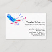 ** Amerikaanse Eagle Red White Blue USA vlag Visitekaartje (Achterkant)