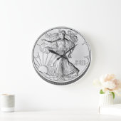 Amerikaanse Eagle Silver Bullion Coin Grote Klok (Huis)