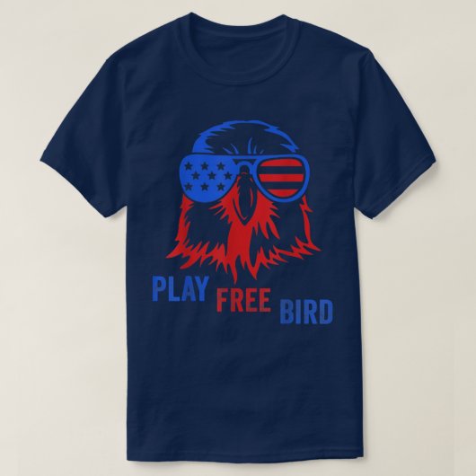 Amerikaanse Eagle-speelvogel T-shirt (Design voorkant)